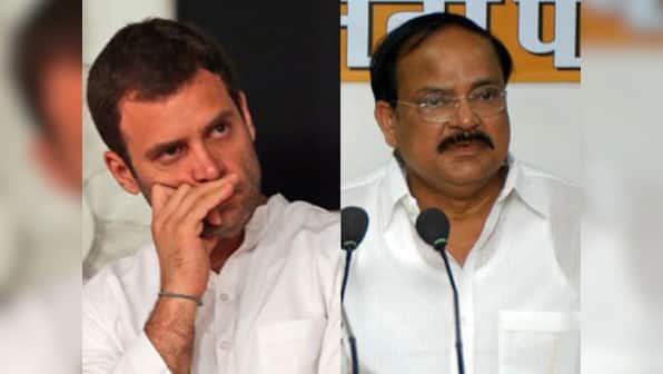 Venkaiah Naidu hits back at Congress, asks Rahul Gandhi to come clean on black money