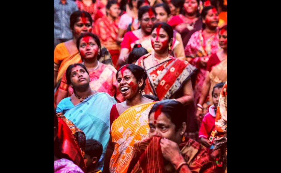 Soumyodeep Mukherjee, a 25-year-old student, took this photo near his home at Sonarpur during the immersion of Durga Puja. Soumyodeep Mukherjee, a 25-year-old student, took this photo near his home at Sonarpur during the immersion of Durga Puja.
