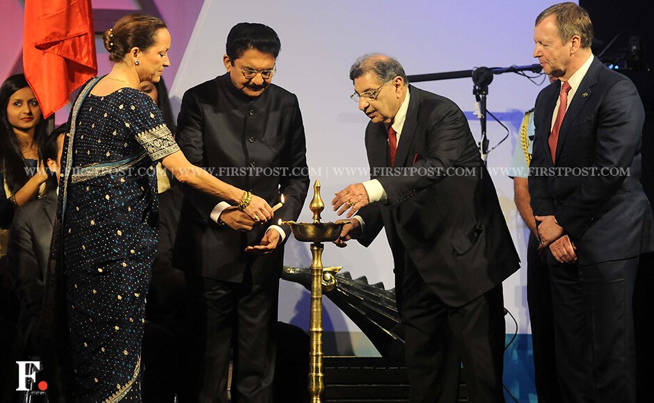 Governor of Maharashtra Dr. Vidyasagar Rao and Princess Zahra Aga Khan light the ceremonial lamp. Firstpost/Sachin Gokhale Governor of Maharashtra Dr. Vidyasagar Rao and Princess Zahra Aga Khan light the ceremonial lamp. Firstpost/Sachin Gokhale