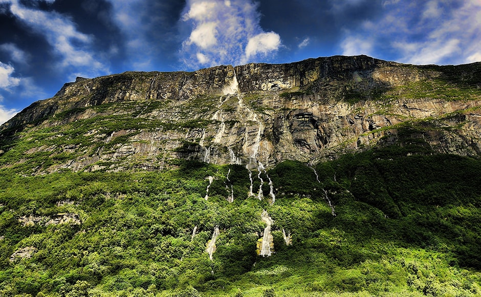 Vinnufallet, Norway: The tallest waterfall in all of Europe is at the same time one of the most impressive anywhere in the world. The melt waters of the Vinnu Glacier rush through a crevice high up on a cliff and then plunge 865 metres downward. The highest stage is 730 metres, where the water crashes onto rocks and branches out to create a curtain of water up to 152 metres wide. Vinnufallet is easily reachable, and located near the town of Sunndalsora, some 400 kilometres north of the capital Oslo. Motorists can see the waterfall while driving the RV 70 highway along the Sunndal valley. DPA. Vinnufallet, Norway: The tallest waterfall in all of Europe is at the same time one of the most impressive anywhere in the world. The melt waters of the Vinnu Glacier rush through a crevice high up on a cliff and then plunge 865 metres downward. The highest stage is 730 metres, where the water crashes onto rocks and branches out to create a curtain of water up to 152 metres wide. Vinnufallet is easily reachable, and located near the town of Sunndalsora, some 400 kilometres north of the capital Oslo. Motorists can see the waterfall while driving the RV 70 highway along the Sunndal valley. DPA.