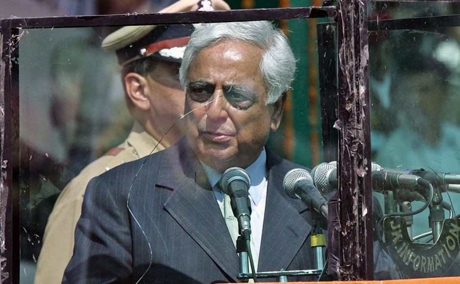Chief Minister of Jammu and Kashmir Mufti Mohammad Syed was a patriot of steely resolve. Here, he speaks during Independence Day celebrations in Srinagar in 2005. A grenade had exploded near a stadium in Indian Kashmir's main city of Srinagar on Monday before the start of a ceremony to mark India's independence anniversary. The grenade went off an hour before Syed was due to attend the independence celebrations at the heavily guarded stadium. Reuters Chief Minister of Jammu and Kashmir Mufti Mohammad Syed was a patriot of steely resolve. Here, he speaks during Independence Day celebrations in Srinagar in 2005. A grenade had exploded near a stadium in Indian Kashmir's main city of Srinagar on Monday before the start of a ceremony to mark India's independence anniversary. The grenade went off an hour before Syed was due to attend the independence celebrations at the heavily guarded stadium. Reuters