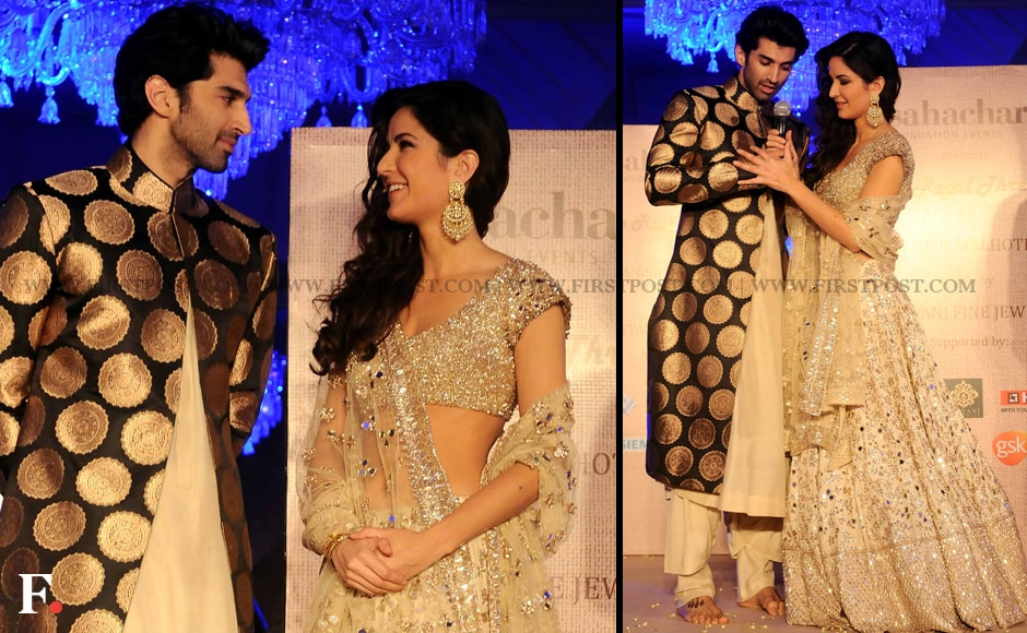 Aditya Roy Kapoor joined his Fitoor co-star Katrina Kaif on the ramp as the male showstopper of the fashion show. Sachin Gokhale/Firstpost Aditya Roy Kapoor joined his Fitoor co-star Katrina Kaif on the ramp as the male showstopper of the fashion show. Sachin Gokhale/Firstpost