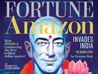 Amazon CEO 'invades India' on Fortune cover as Lord Vishnu; draws flak from Hindu bodies