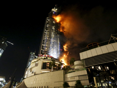 Huge fire erupts at Dubai hotel hours before New Year celebrations, 16 people injured Huge fire erupts at Dubai hotel hours before New Year celebrations, 16 people injured