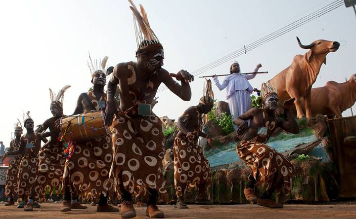 Of white tigers, monks and Ambedkar: India's diversity showcased at the Republic Day Parade rehearsal