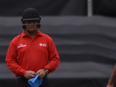 Umpire John Ward. AFP