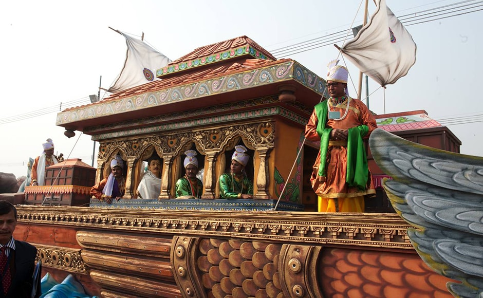 Royalty strikes a pose on Karnataka's float. Firstpost/Naresh Sharma Royalty strikes a pose on Karnataka's float. Firstpost/Naresh Sharma