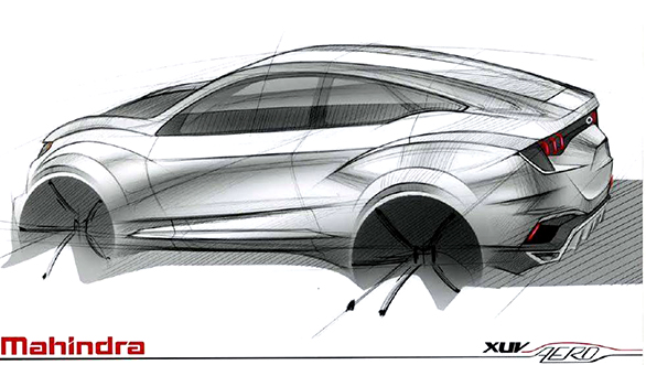 2016 Auto Expo: Mahindra XUV Aero concept design sketch teased 2016 Auto Expo: Mahindra XUV Aero concept design sketch teased