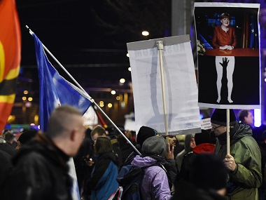 'Deport them': Protesters blame refugees for Cologne violence, rally against Angela Merkel 'Deport them': Protesters blame refugees for Cologne violence, rally against Angela Merkel