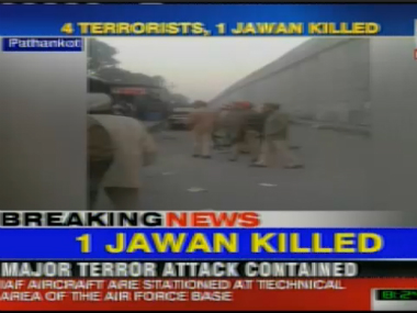 Four terrorists, one jawan killed in Pathankot Air base attack Four terrorists, one jawan killed in Pathankot Air base attack