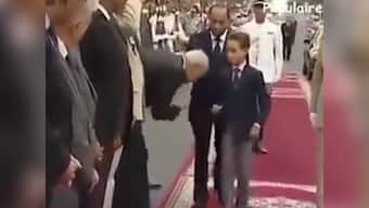 Touch me not: 12-year-old Moroccan prince Moulay Hassan doesn't want his hands kissed