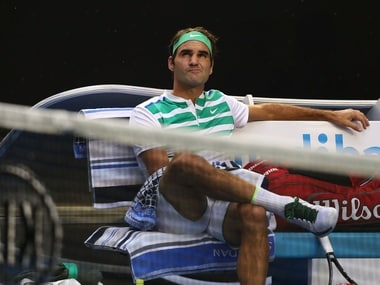 Roger Federer during his third round match against Grigor Dimitrov. Getty
