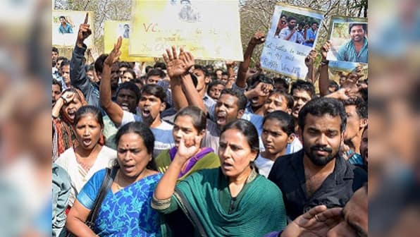 Hyderabad University strikes conciliatory note, revokes suspension of 4 Dalit students