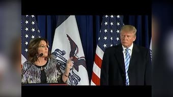 'No more pussy-footing around': Sarah Palin endorses Donald Trump in Iowa