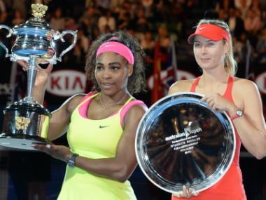 Serena Williams beat Maria Sharapova to the the title in 2015 Australian Open. AFP