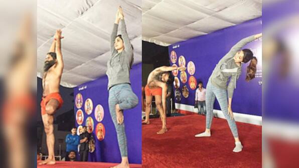 Watch: Bollywood's Shilpa Shetty and Baba Ramdev's hilarious yoga session
