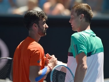 Yuki Bhambri failed to get past his Australian Open first round opponent Thomas Berdych. AFP