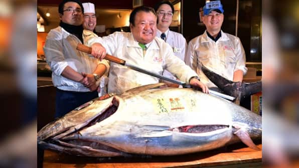Sold! Endangered Pacific bluefin tuna goes for $117,000 at auction in Japan