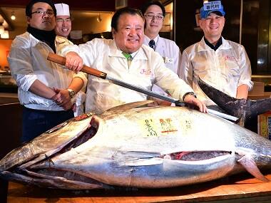 Sold! Endangered Pacific bluefin tuna goes for $117,000 at auction in Japan