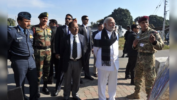 PM Modi reviews Pathankot attack scene, Uma Bharti says 'world's best anti-terror ops'
