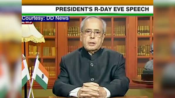 Full text: Pranab Mukherjee addresses nation ahead of 67th Republic Day