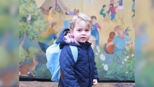 His Royal Cuteness: Prince George looked adorable on his first day of nursery school