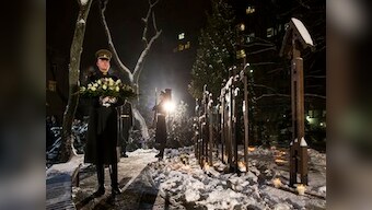 In freezing temperatures, hundreds gather in Lithuania to mark 25th anniversary of Soviet crackdown