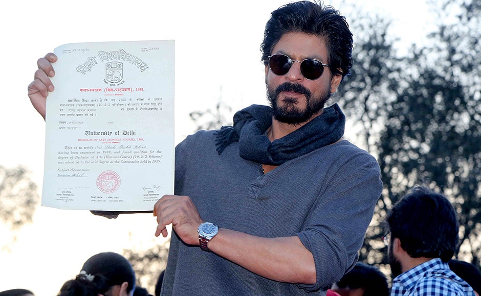 hansraj college shahrukh khan