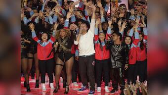 Coldplay's Super Bowl generosity: Band lets Beyonce, Bruno Mars share spotlight at halftime extravaganza