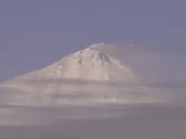 Scientists captured footage of the volcano 'Big Ben' erupting, Screenshot from YouTube video.