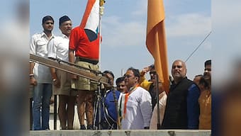 MP Congress workers barge into RSS office in Indore to hoist the national flag