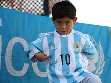 Messi Magic, of a different kind: Watch Afghan kids unbridled joy as he gets autographed jerseys