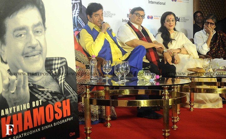 Amitabh Bachchan launches Shatrughan Sinha's biography, 'Anything but Khamosh'