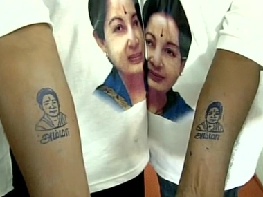 Amma turns 68: Over 1000 people tattoo Jayalalithaa's photo, name on her birthday Amma turns 68: Over 1000 people tattoo Jayalalithaa's photo, name on her birthday