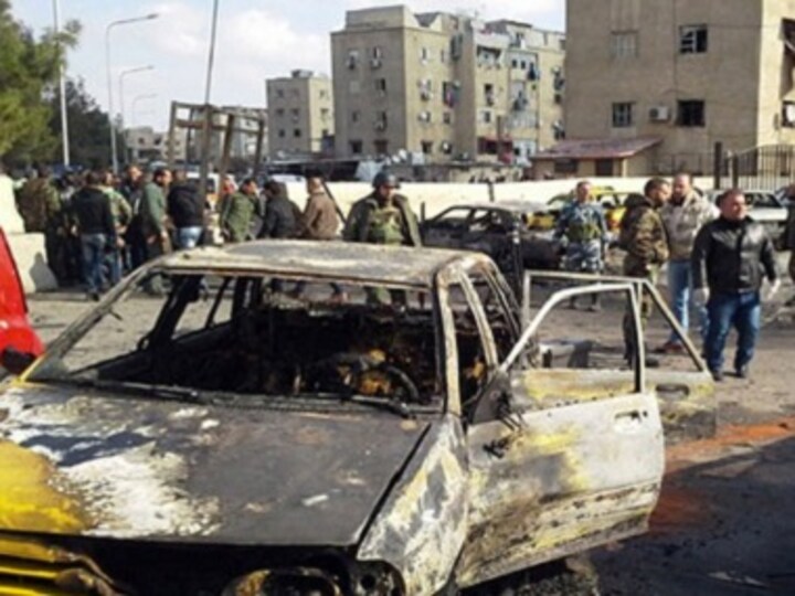 Suicide attacker explodes car bomb in Damascus, kills 10