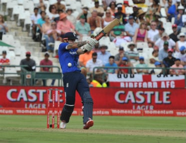 England batsman Alex Hales in action against South Africa in the 5th and final ODI at Newlands in Cape Town on Sunday. AFP
