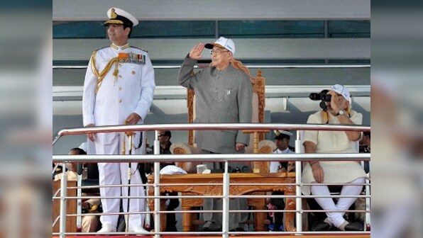 Pranab's Fleet Review: India wants larger strategic role in surrounding waters, but it will take some doing