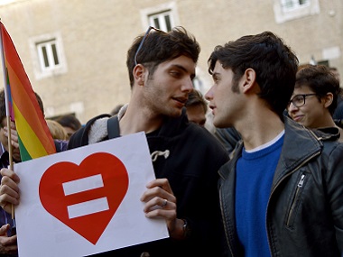 Same-sex union bill: In risky move, Italy's PM to push watered-down version through Senate Same-sex union bill: In risky move, Italy's PM to push watered-down version through Senate
