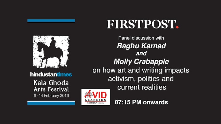 Live: Kala Ghoda Arts Festival 2016 - Art and #WW3 with Raghu Karnad and Molly Crabapple