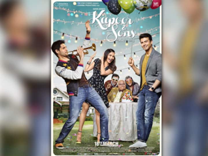 It’s a party all over: Check out the first poster of Karan Johar’s 'Kapoor And Sons'