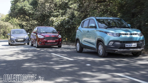 Comparo: Mahindra KUV100 vs Hyundai Grand i10 vs Ford Figo Aspire Comparo: Mahindra KUV100 vs Hyundai Grand i10 vs Ford Figo Aspire