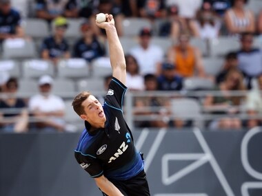 New Zealand's Mitchell Santner. AFP
