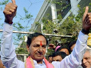 Telangana polls: With early trends in favour, K Chandrashekar Rao's TRS hopeful of retaining power in state Telangana polls: With early trends in favour, K Chandrashekar Rao's TRS hopeful of retaining power in state