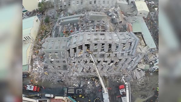 Death toll climbs after Taiwan quake: At least seven killed, 249 survivors pulled out of rubble