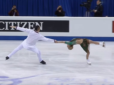 Russian champions figure skate their way to gold medal in Europe with 'Nagada sang dhol' Russian champions figure skate their way to gold medal in Europe with 'Nagada sang dhol'