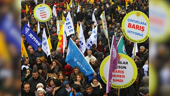 Syria sees thousands protest in Afrin to end Turkish-led assault, urge Russia to take firm stand