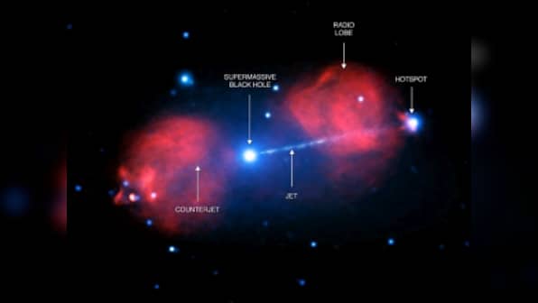 In a galaxy far far away: Chandra observatory spots spectacular jet