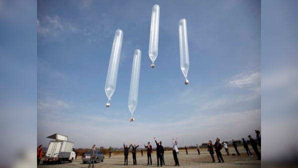 Stink bomb diplomacy? North Korea sends balloons packed with used toilet paper to South Korea