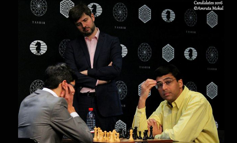 Candidates Chess: Vishy Anand spilts point with Anish Giri to stay in hunt; crucial 2nd half begins later today Candidates Chess: Vishy Anand spilts point with Anish Giri to stay in hunt; crucial 2nd half begins later today