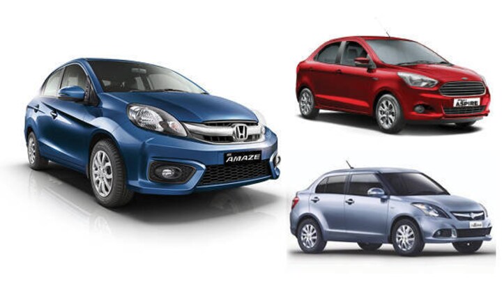 Features comparison: 2016 Honda Amaze vs Ford Figo Aspire vs Maruti Suzuki Swift Dzire